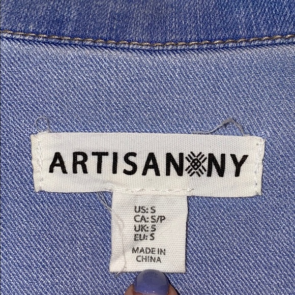 Artisan NY Light Blue Jean Jacket - Picture 2 of 3